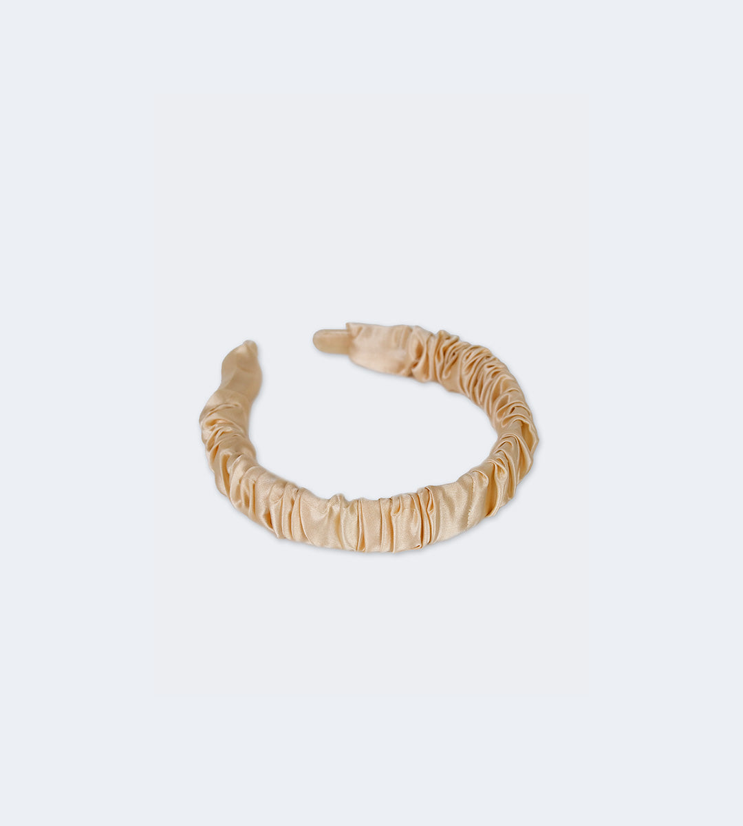 100% Silk Ruched Headband | with 6 color options