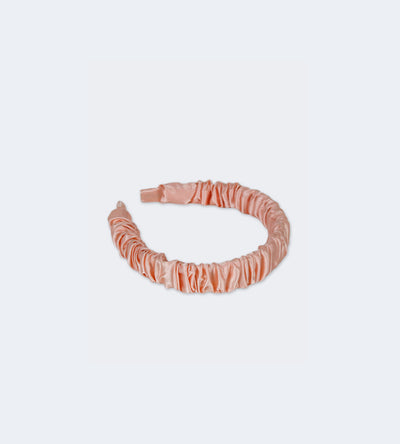 100% Silk Ruched Headband | with 6 color options