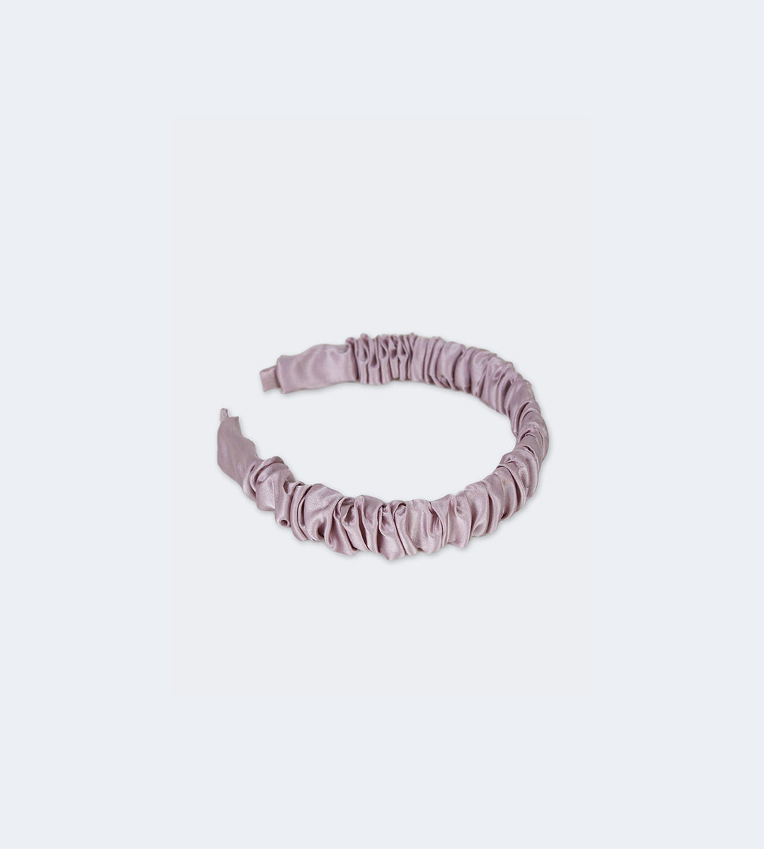 100% Silk Ruched Headband | with 6 color options