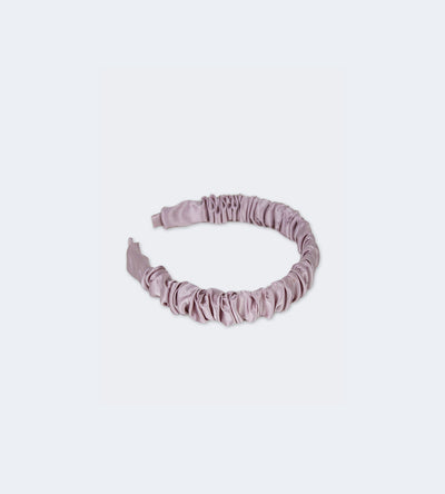 100% Silk Ruched Headband | with 6 color options
