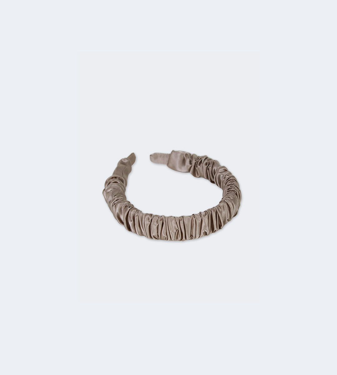 100% Silk Ruched Headband | with 6 color options