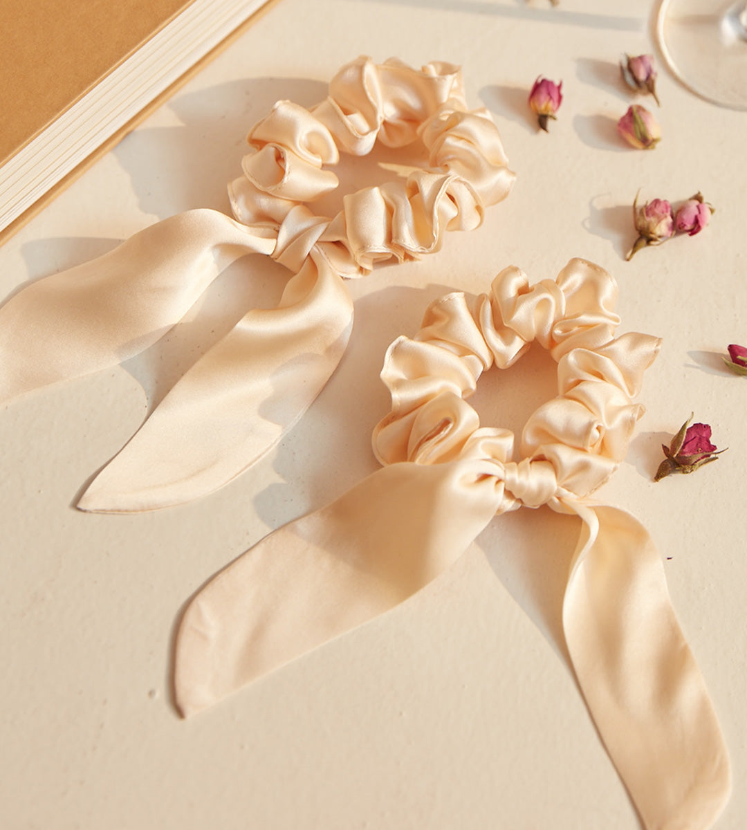 Celebrity 100% Silk Hair Scrunchie | with 7 color options