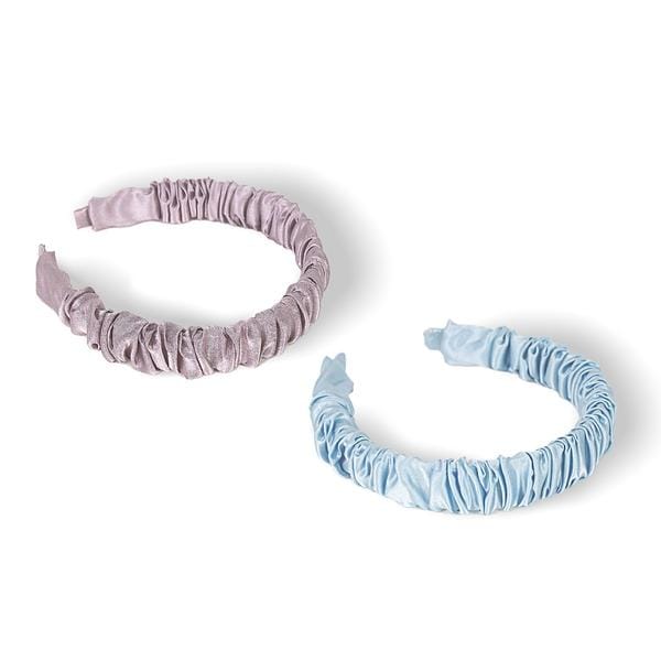 Ruched Headband Blue + Ruched Headband Lilac