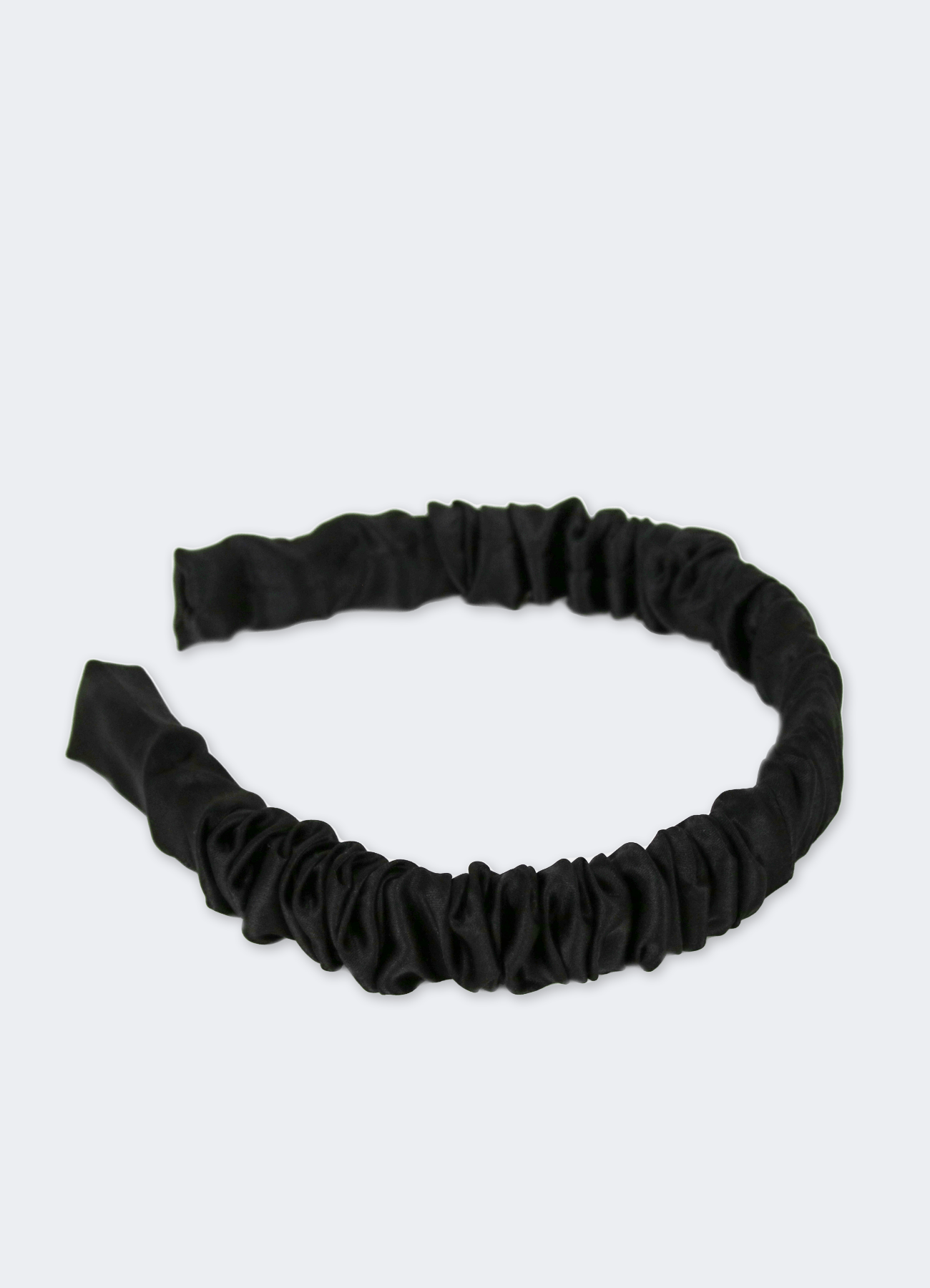 100% Silk Ruched Headband.