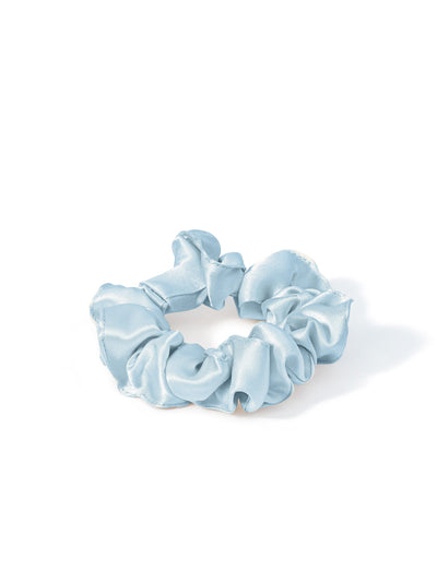 Sleep Mask Blue + Scrunchie Blue + Ruched Headband Blue