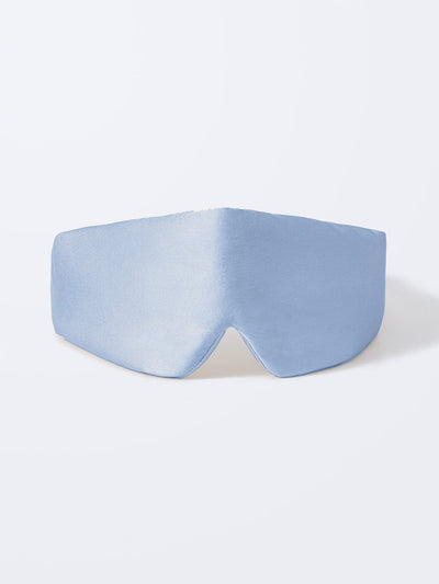 Sleep Mask Blue + Scrunchie Blue + Ruched Headband Blue