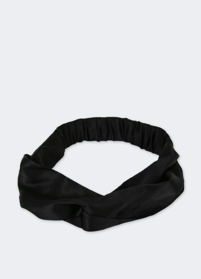 Sleep Mask Pink + Scrunchie Beige + Twisted Headband Black