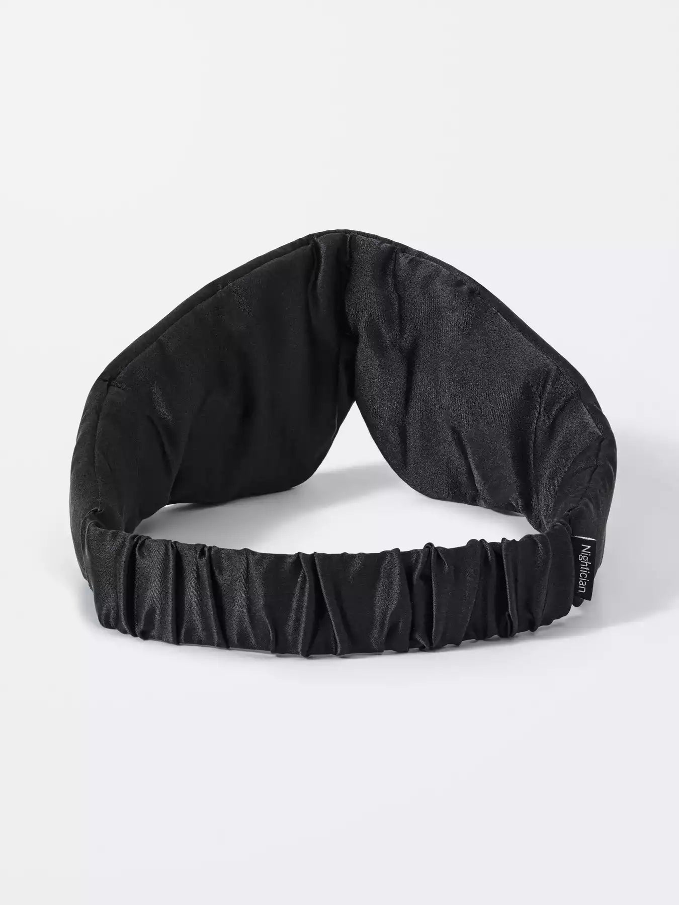 Sleep Mask Black + Silk Pillowcase Black for Beauty Pillow