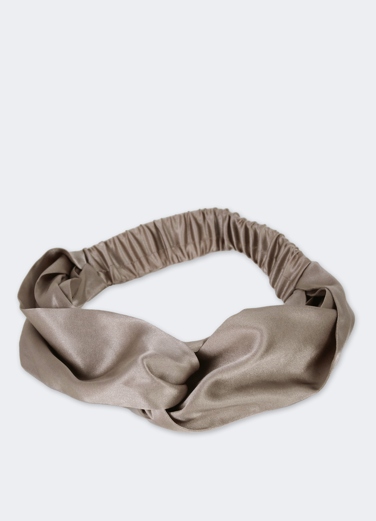 Twisted Headband Schwarz + Twisted Headband Taupe