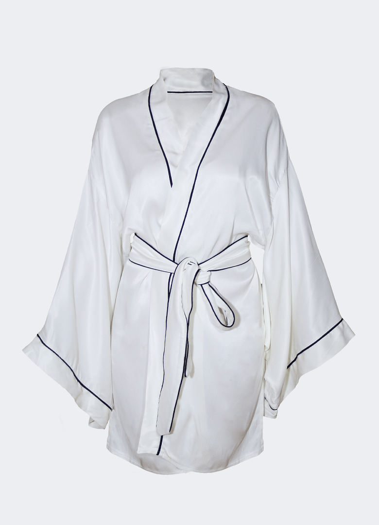 Seiden-Satin Kimono / Kleid