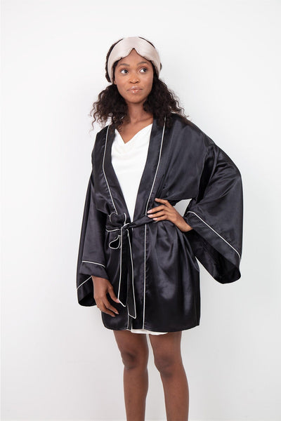 Ensemble de robes de chambre en satin pur pour lui et pour elle